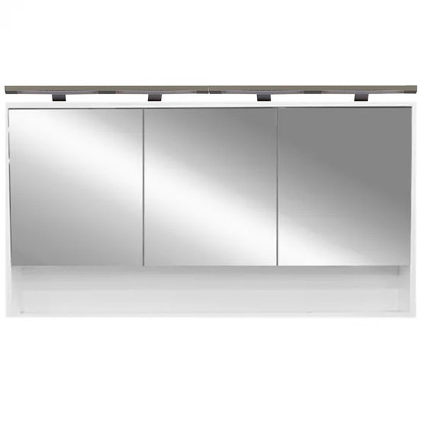 Leziter Dulap baie cu oglinda Luna 120, suspendat, alb