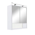 Leziter Dulap baie cu oglinda Luna 60, suspendat, alb