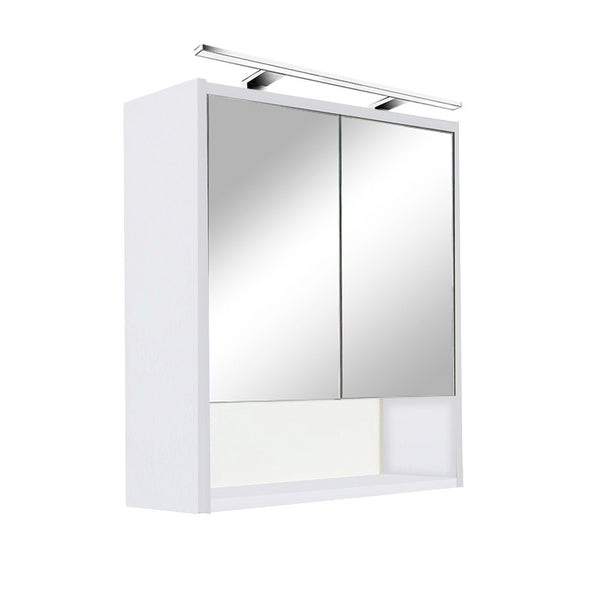 Leziter Dulap baie cu oglinda Luna 60, suspendat, alb