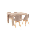 Leziter Set de masă Zara 4+1 bej-stejar Sonoma