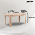Leziter Set de masă Leon 4+1, stejar Sonoma-negru