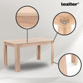 Leziter Set de masă Leon 6+1, stejar Sonoma-negru