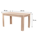 Leziter Masă de dining Yorki Standard 140x80 cm stejar sonoma