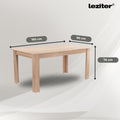 Leziter Set de masă Leon 4+1, gri stejar Sonoma