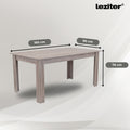 Leziter Set de masă Leon 4+1 stejar York-bej