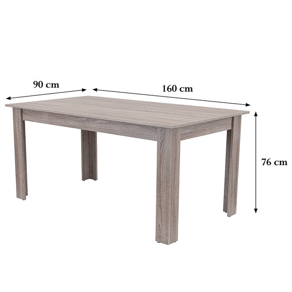 Leziter Masa de sufragerie Yorki Standard 160x90 cm stejar yorki