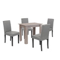 Leziter Set de masă Leon 4+1 stejar York gri