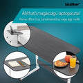 Leziter Masă pentru laptop cu înălțime reglabilă 80x40 cm negru