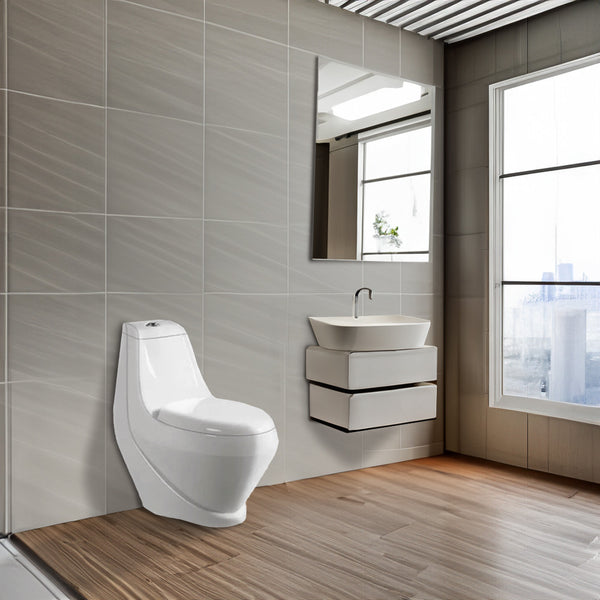 Leziter Vas de toaletă Coral Monobloc cu evacuare inferioară