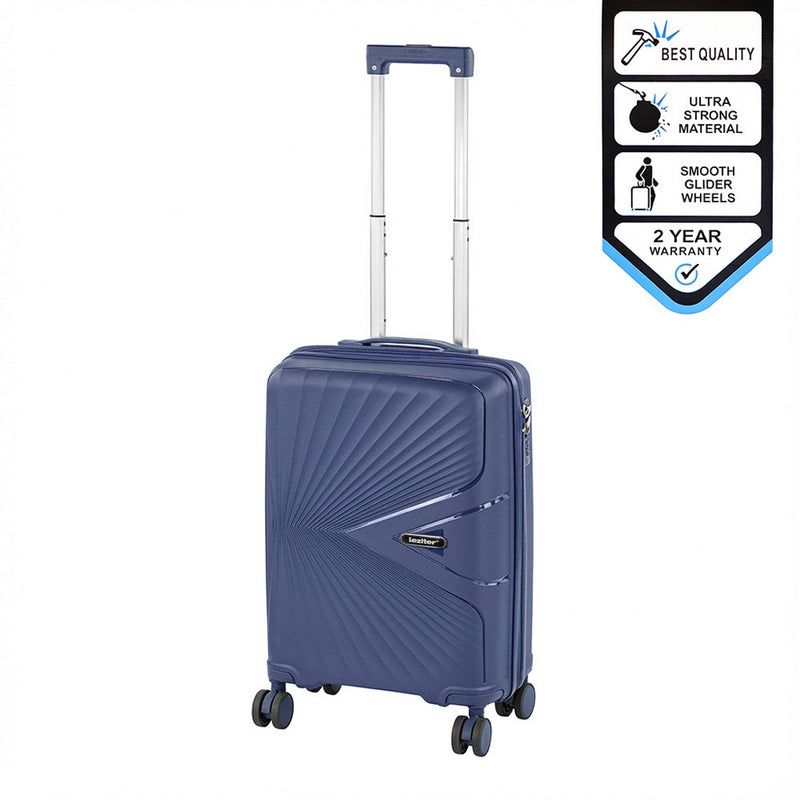 Leziter Valiză de cabină TraveLux Endure cu carcasă rigidă, 55x40x20 cm, albastru închis