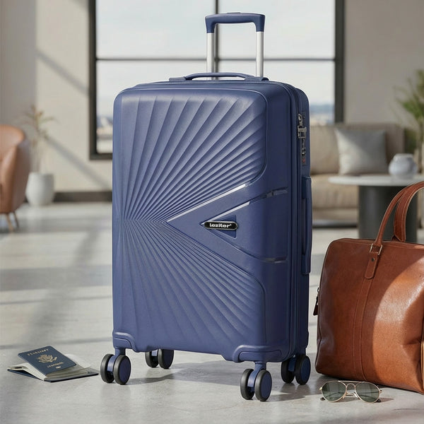 Leziter Valiză de cabină TraveLux Endure cu carcasă rigidă, 55x40x20 cm, albastru închis