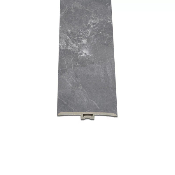 Leziter Vinil SPC gresie de înlocuire Fjord marmură model gri închis 2400x45x6 mm