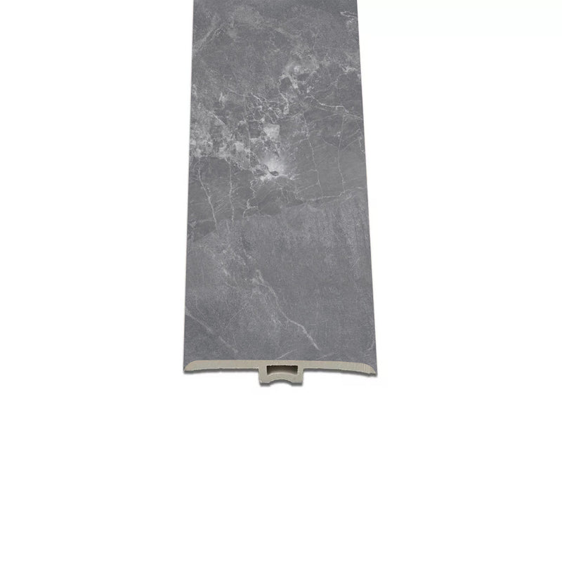 Leziter Vinil SPC gresie de înlocuire Fjord marmură model gri închis 2400x45x6 mm