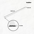Leziter Vinil SPC nivelare podea Fjord model marmură gri închis 2400x45x8 mm