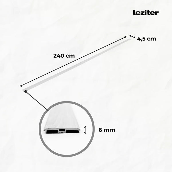 Leziter Plăci de vinil SPC Harbor beton gri 2400x45x6 mm