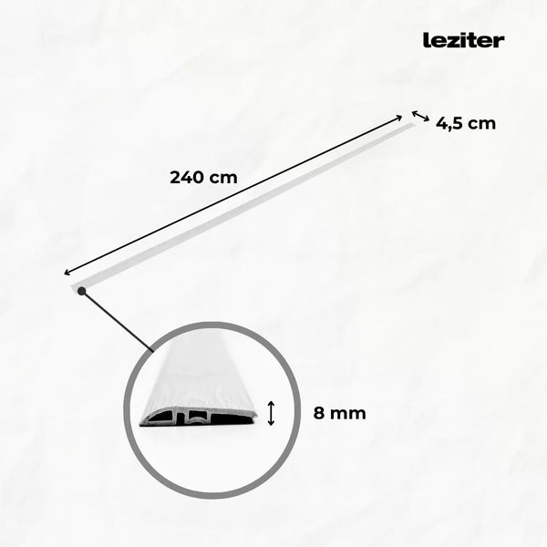 Leziter Vinil SPC nivelare podea Harbor beton gri 2400x45x8 mm