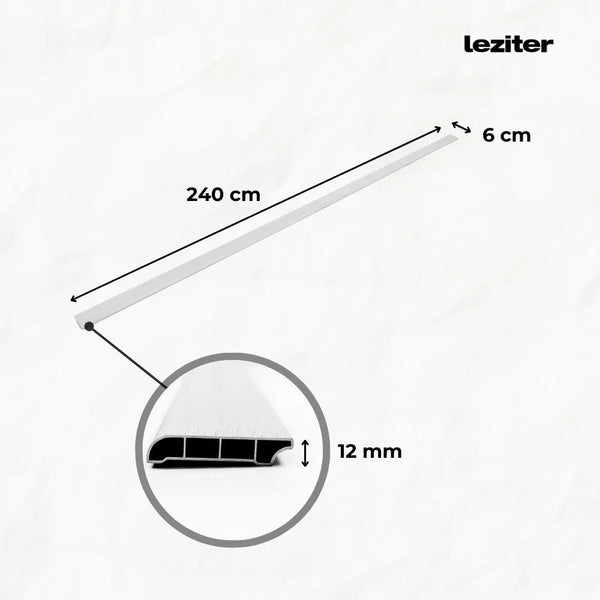 Leziter Vinil SPC margine de podea Harbor beton gri 2400x60x12 mm