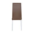 Leziter Scaun de masă Tino NOVA maro, textil, piele + metal - maro