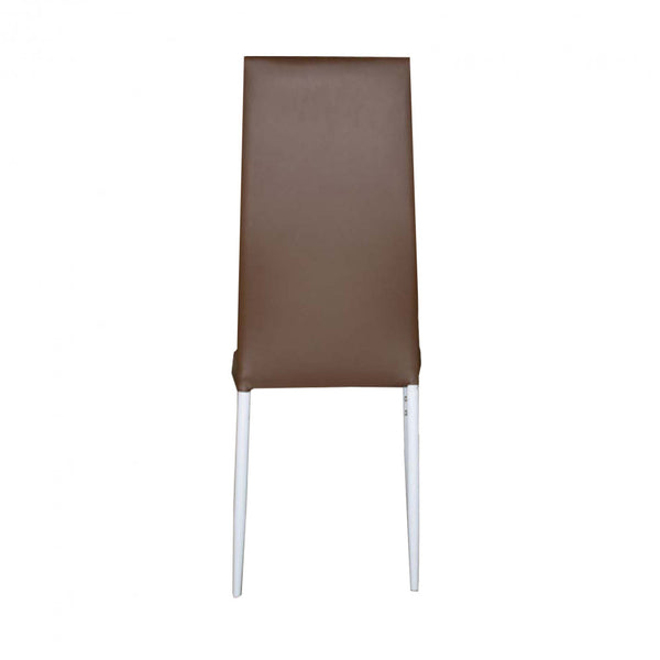 Leziter Scaun de masă Tino NOVA maro, textil, piele + metal - maro
