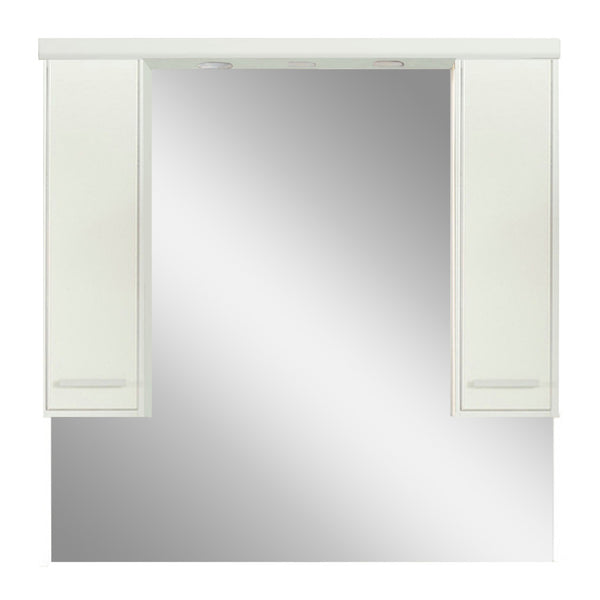 Leziter Dulap baie cu oglinda Nerva 105, suspendat, alb