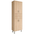 Leziter Dulap baie Nerva 60 cu 4 usi, 2 sertare, stejar Sonoma