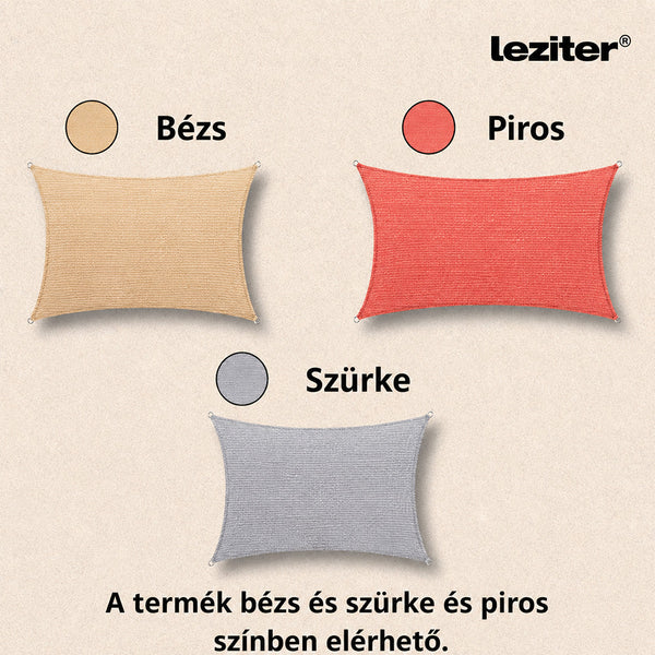Leziter Rana Sun sail dreptunghiular 3x4 m gri