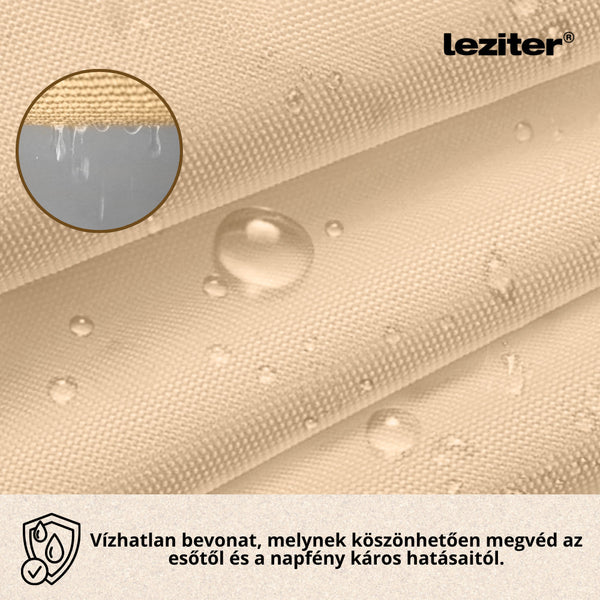 Leziter Umbrelă de balcon, ecran de intimitate 7 m bej