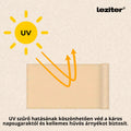 Leziter Umbrelă de balcon, ecran de intimitate 7 m bej