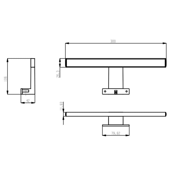 Leziter Lampă cu led Luxx 300mm