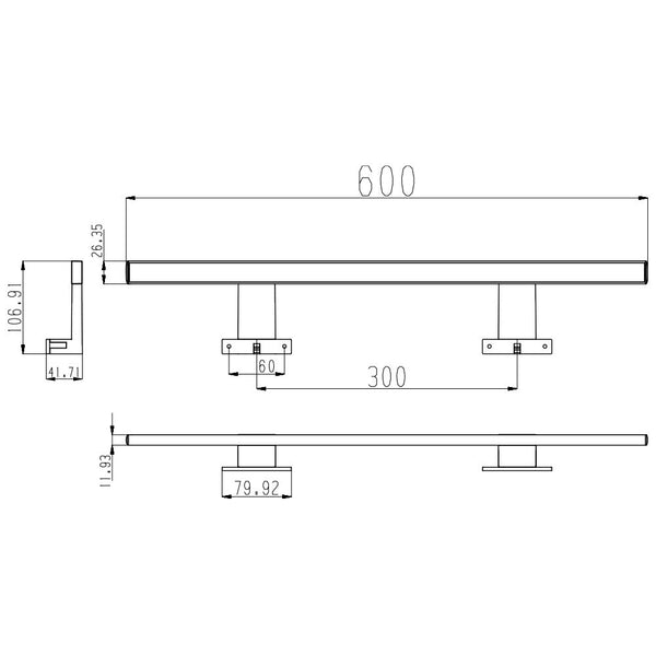 Leziter Lampă LED Luxx 600mm