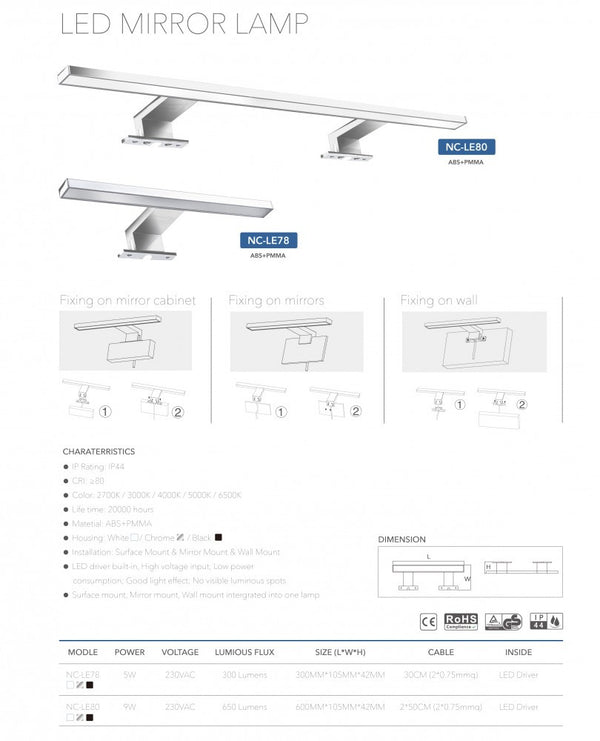 Leziter Lampă LED Luxx 600mm