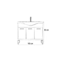 Leziter Set mobilier baie Nerva 105, ulm Rauna