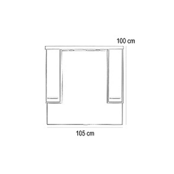 Leziter Set mobilier baie Nerva 105, ulm Rauna
