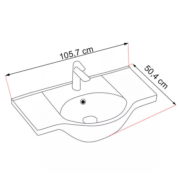 Leziter Set mobilier baie Nerva 105, ulm Rauna