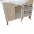 Leziter Set mobilier baie Nerva 75, stejar Sonoma