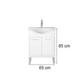 Leziter Set mobilier baie Nerva Prime 65, alb
