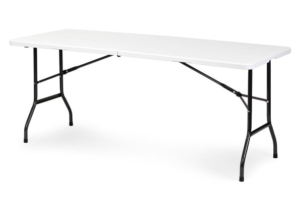 Homelux Masă de catering 180 cm, pliabilă în valiză, albă