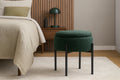 Taburet pentru copii, rotund, spatiu depozitare, 31x28cm, maxim 50kg, verde