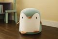 Taburet pentru copii, 28x34cm, maxim 50kg, model pinguin albastru