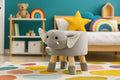 Taburet pentru copii, 28x25cm, maxim 50kg, model elefant