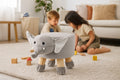 Taburet pentru copii, 28x25cm, maxim 50kg, model elefant