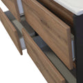 Leziter Masca chiuveta baie Porto 120 cu lavoar, antracit-stejarului rustic