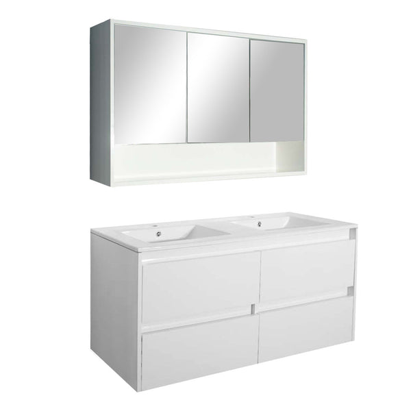 Leziter Set mobilier baie Porto 120, alb