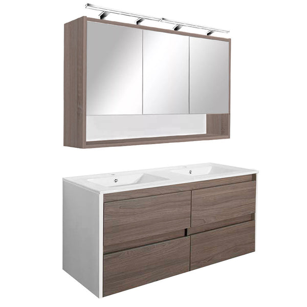 Leziter Set mobilier baie Porto 120, ulm alb-rauna