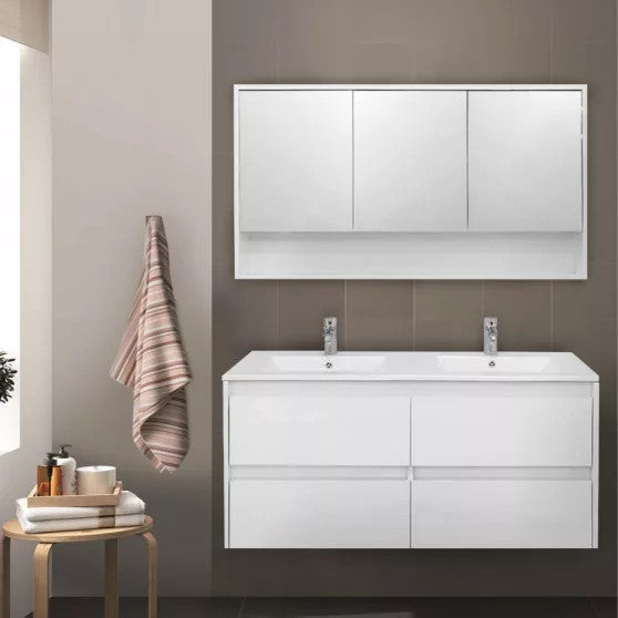Leziter Set mobilier baie Porto 120, alb