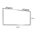 Leziter Set mobilier baie Porto Prime 120, alb-ruana ulm