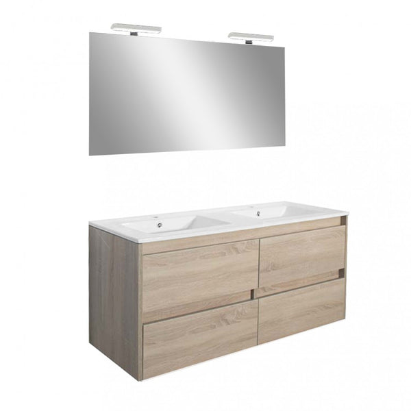 Leziter Set mobilier baie Porto Prime 120, stejarului Sonoma
