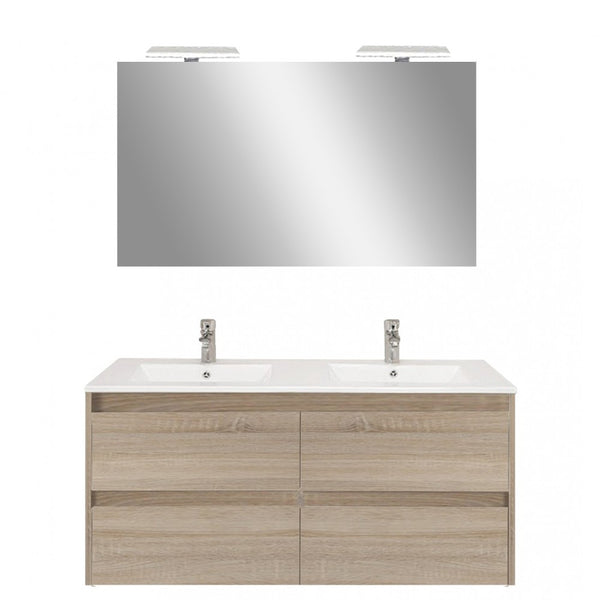 Leziter Set mobilier baie Porto Prime 120, stejarului Sonoma