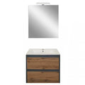 Leziter Set mobilier baie Porto Prime 60, stejarului rustic antracit