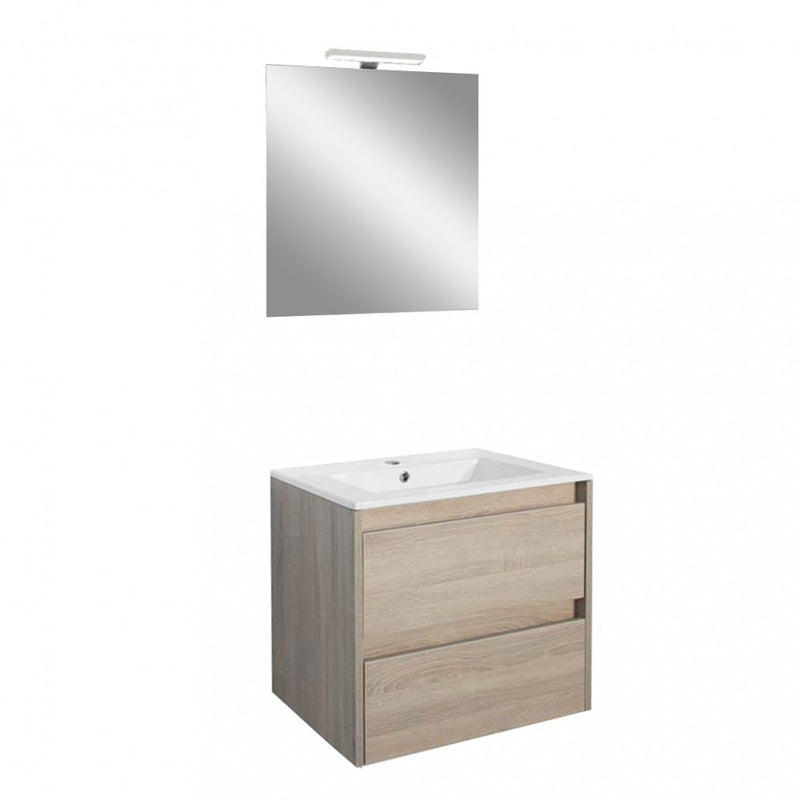 Leziter Set mobilier baie Porto Prime 60, stejarului Sonoma